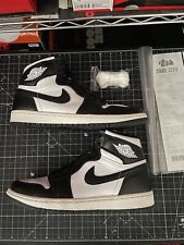 Air Jordan 1 High OG Retro Black White Panda 2014 555088-010 Size 9 Bred Banned, used for sale  Shipping to South Africa