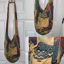Bolsa tiracolo feminina feita à mão na Índia tapeçaria hippie boho patchwork ombro, usado comprar usado  Enviando para Brazil