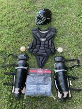 Easton Catchers Gear 9-12 Shin Guards Chest Protector Helmet Rawlings X elite, used for sale  Shipping to South Africa