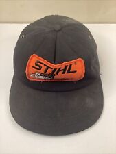 CHAPÉU CAMINHONEIRO VINTAGE STIHL MOTOSSERRA SNAPBACK LOGOTIPO GRANDE BONÉ DE DESGASTE AGRÍCOLA PRETO comprar usado  Enviando para Brazil