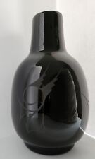 Jarrón de mesa chimenea negra contemporánea de cerámica negra contemporánea de 12" Cedar Mesa ingenua, usado segunda mano  Embacar hacia Argentina