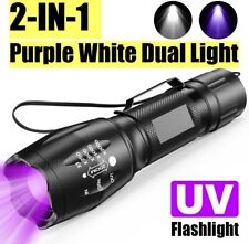 Usado, Lanterna UV tocha LED com zoom ultra violeta preto branco detector de luz dupla comprar usado  Enviando para Brazil