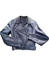 Real leather biker for sale  NEWPORT