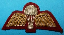 SUPERB VINTAGE BULLION PARACHUTE REGIMENT JUMP WINGS PARA PATCH BADGE, used for sale  Shipping to South Africa