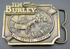 Jim Burley Pipe Tobacco Cigars Tobacciana Siskiyou Vintage Belt Buckle for sale  Mayfield