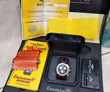 Caixa de relógio e papéis masculinos Breitling Emergency Mission A73322 aço 44mm comprar usado  Enviando para Brazil