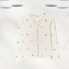 Blusa bordada feminina de manga comprida Ex Fat Face branca, usado comprar usado  Enviando para Brazil