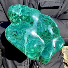 Amostra mineral áspera cluster transparente malaquita brilhante natural 4,96 lb comprar usado  Enviando para Brazil