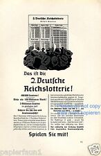 Reichslotterie reklame 1939 gebraucht kaufen  Waldburg