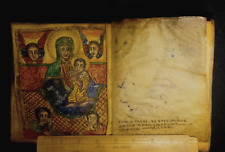 Antiquarian Book Ethiopian Ge'ez Coptic Bible Religious Text Vellum Illuminated for sale  Shipping to South Africa