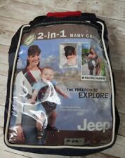 Used, JEEP 2-in-1 Cool Climate Baby Carrier 8-26 lbs  Travel Bag Secure Parent Facing  for sale  Shipping to South Africa