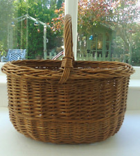 Vintage woven wicker for sale  CHEADLE