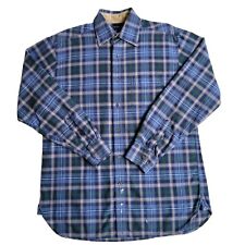 Camisa para hombre Tommy Hilfiger S/P pequeña manga larga con botones azul multicolor a cuadros segunda mano  Embacar hacia Argentina