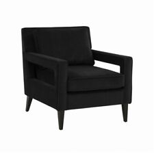 Velvet armchair black for sale  Irvine