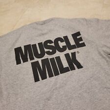 VTG Muscle Milk Trojan Power Gym Weightlifting Exercise T Shirt Mens M Medium for sale  Shipping to South Africa