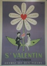 Valentin affiche originale d'occasion  Velleron