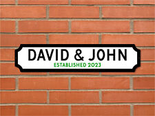 Personalised Couples Names Sign on METAL. Wedding, Engagement, Valentine Gift for sale  Shipping to South Africa