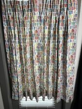 Color Block Curtains Panels w/ Pleats - Set of 2 Window Treatments for sale  Shipping to South Africa