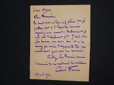 Gabriel ferrier lettre d'occasion  Paris I