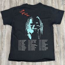 Astroworld Tour Dates Wish You Were Here Travis Scott T Shirt Men's Size Medium for sale  Shipping to South Africa