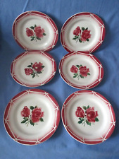 Assiettes plates faïence d'occasion  Huriel