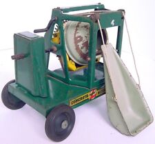1930s BUDDY L PRESSED STEEL GREEN/YELLOW/GRAY CONCRETE CEMENT MIXER WORKS! for sale  Shipping to South Africa