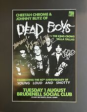 Dead boys signed for sale  HOUGHTON LE SPRING