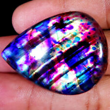 Mutli Color LABRADORITE Spectrolite Pear Cabochon Gemstone 106.10 CT 33x42x9 mm for sale  Shipping to South Africa