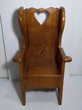 Usado, Mini silla vintage rústica hecha a mano de madera maciza tamaño niño/muñeca país segunda mano  Embacar hacia Argentina