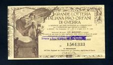 Biglietto grande lotteria usato  Lentini
