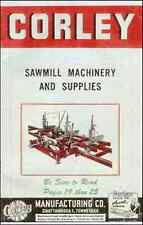 Usado, Corley Sawmill máquinas e suprimentos, Catálogo S-50 - Abril De 1950-Reprodução comprar usado  Enviando para Brazil