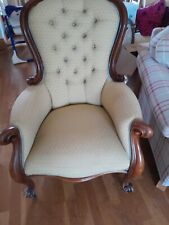 Antique spoonback armchair for sale  ATHERSTONE