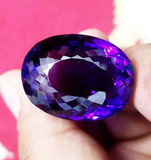 Used, Loose Gemstone Certified 62 Ct Natural Purple Amethyst Oval Shape Pendent Size for sale  Shipping to South Africa