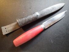 VINTAGE  CLASSIC KNIFE PUUKKO MORA with SHEATH &  WOOD HANDLE SWEDEN SWEDISH for sale  Shipping to South Africa