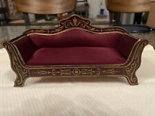 Sofá Boulle antigo alemão excelente para casa de bonecas Biedermeier comprar usado  Enviando para Brazil