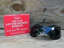 Vintage Portia Non-Flam Actinotherapy Goggles Ultraviolet Ray Protective Goggles for sale  Shipping to South Africa