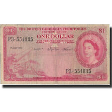 [#571509] Banknot, Brytyjskie Terytoria Karaibów, 1 Dollar, 1960, 1960-07-01, KM na sprzedaż  Wysyłka do Poland