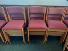 Solid stacking chairs for sale  YORK
