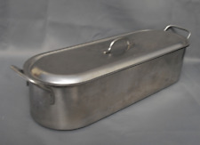 Stainless steel fish kettle fish cooking pan with drainer and lid for sale  Shipping to South Africa