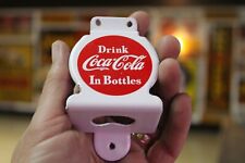 RARE 1950s COCA-COLA IN BOTTLES SODA BOTTLE OPENER STAMPED METAL PORCELAIN SIGN for sale  Shipping to South Africa