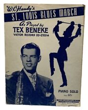 Partituras de colección St Louis Blues March Beneke 1948 W C práctico piano solo segunda mano  Embacar hacia Argentina