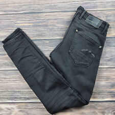 G-Star RAW Jeans Mens 31x32 Black Denim Pants Revend Super Slim Riding City for sale  Shipping to South Africa