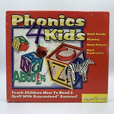 Software de PC cósmico vintage Phonics 4 para niños niños Windows 98/2000/XP CD-ROM segunda mano  Embacar hacia Argentina