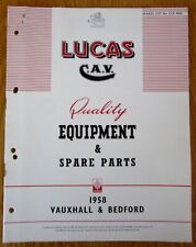 Lucas cav vauxhall for sale  ANDOVER