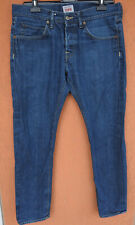 Jeans EDWIN ED-55 relaxado cônico azul denim W34 L31 comprar usado  Enviando para Brazil
