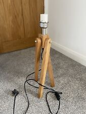 Wooden tripod lamp for sale  MANCHESTER