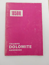 Triumph dolomite 1850 for sale  BALLYMENA