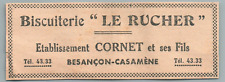 1914 biscuiterie rucher d'occasion  Expédié en Belgium