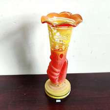 Vintage Multi Couleur Main Forme Verre Fleur Vase Japon Décoratifs GV9, usado segunda mano  Embacar hacia Argentina