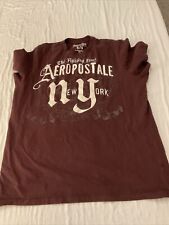 Usado, Camiseta Masculina Aeropostale New York Extra Grande ~ Borgonha Marrom ~ Excelente Estado Usado comprar usado  Enviando para Brazil